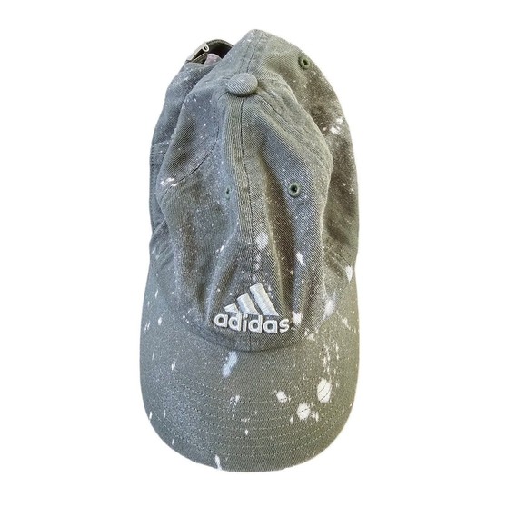 Adidas Men's Adjustable One Size Fits All Green Splatter Hat - Picture 3 of 6